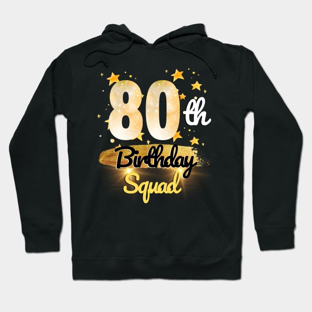 80th Birthday Squad Hoodie by KRU COOL